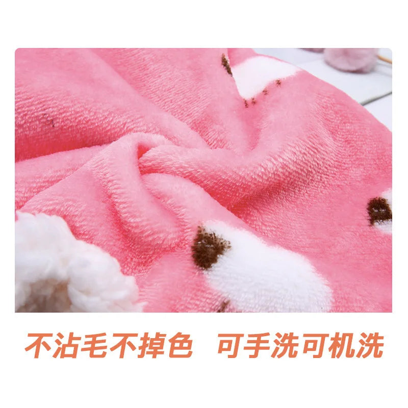 Winter Dog Cloak Pet Clothes Large and Small Dog Coat Cloak Flannel Cotton Coat Corgi Warm Clothes Cat Clothes Dog Costume