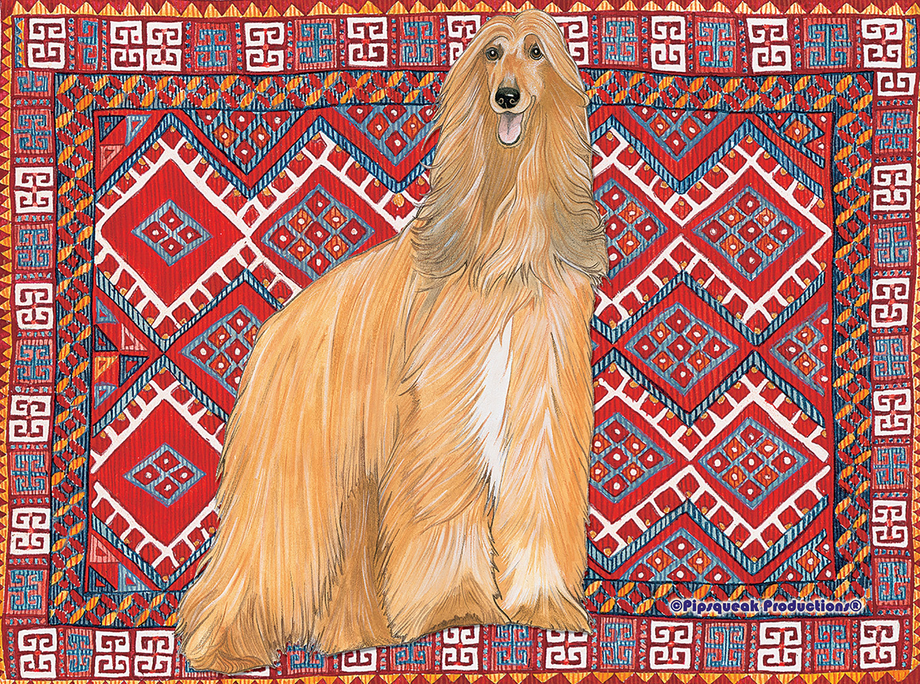 Afghan - Best of Breed Dog Breed Fleece Blanket