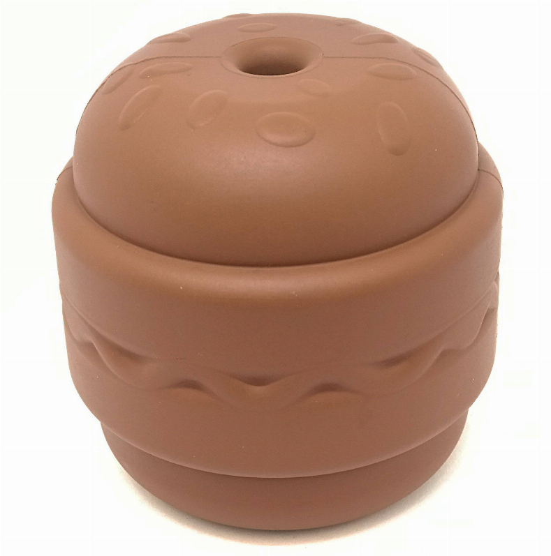 SP Hamburger Durable Rubber Chew Toy & Treat Dispenser