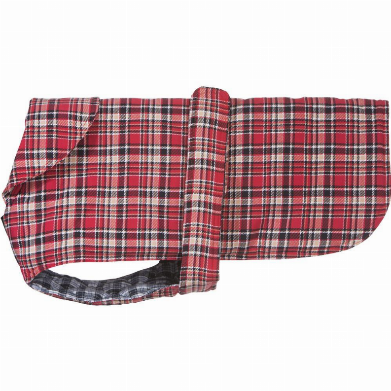 Dog Coat In Blue, Brown, Red, Red Tartan