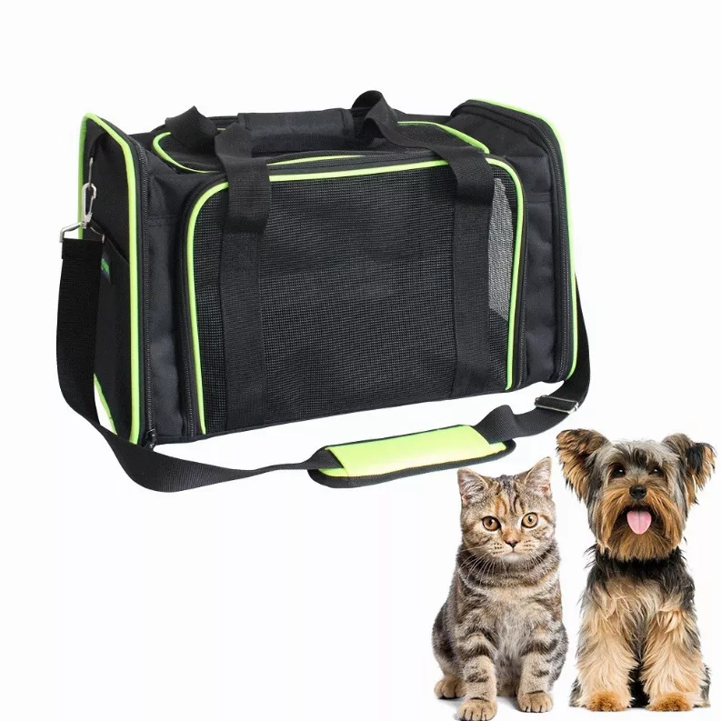 GOOPAWS Soft-Sided Kennel Pet Carrier for Small Dogs, Cats, Puppy, Airline Approved Cat Carriers Dog Carrier Collapsible, Travel Handbag & Car Seat