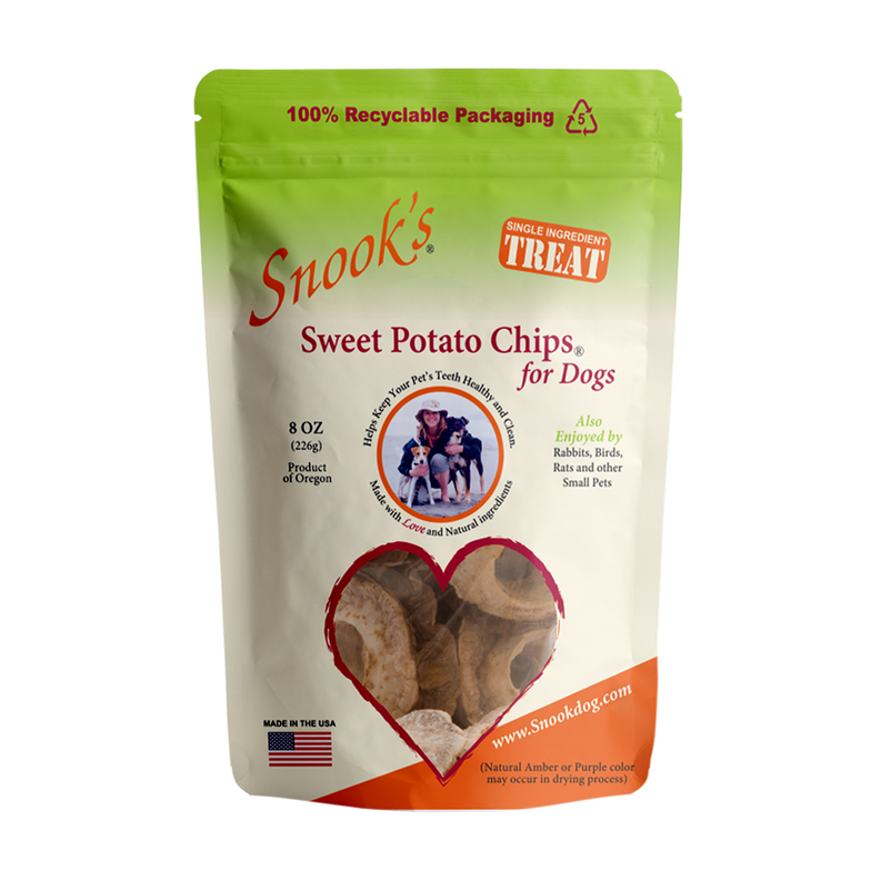 Sweet Potato Dog Chips - Soup bone shaped