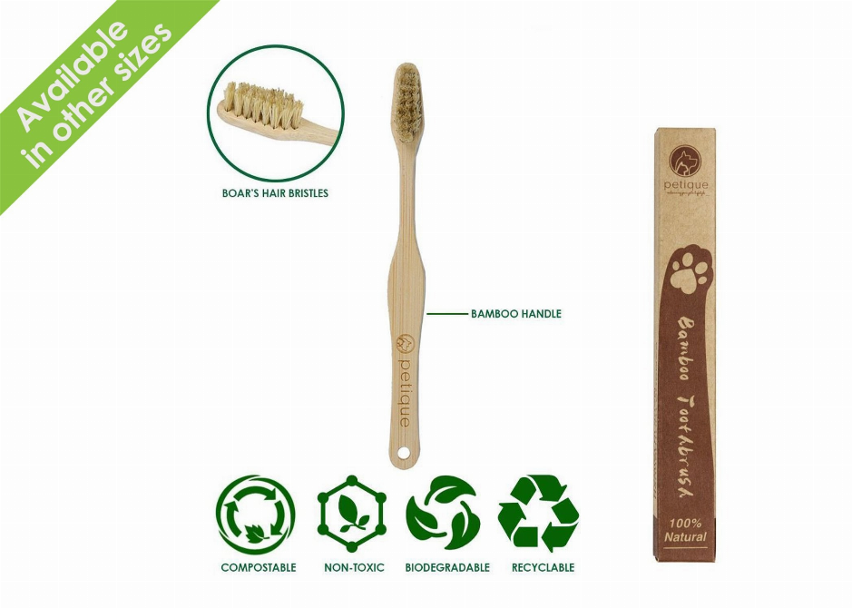 Eco-Friendly Bamboo Pet Toothbrush