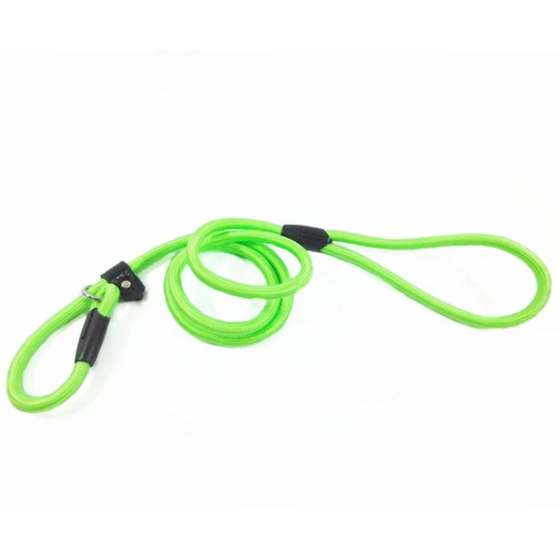 Dog Training Leash Slip Pet Dog Nylon Rope Lead Strap Adjustable Traction Collar For S\M\L\XL