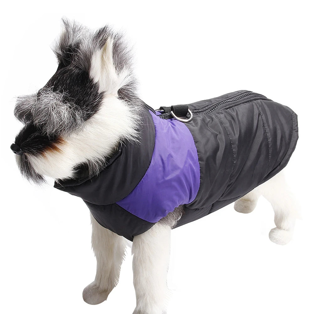 S-5XL Winter Pet Dog Clothes Coats Zipper Warm Waterproof Vest Jackets Apparel Buckle Thick Coat Pet Clothing Dog Accessories