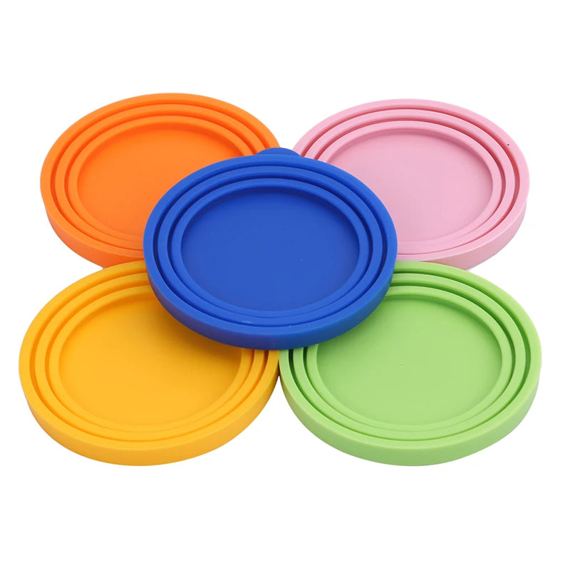 3 In 1 Reusable Pet Food Can Cover Silicone Dogs Cats Storage Tin Cap Lid Seal Cover Pet Supplies Suitable For 65mm 75mm 85mm