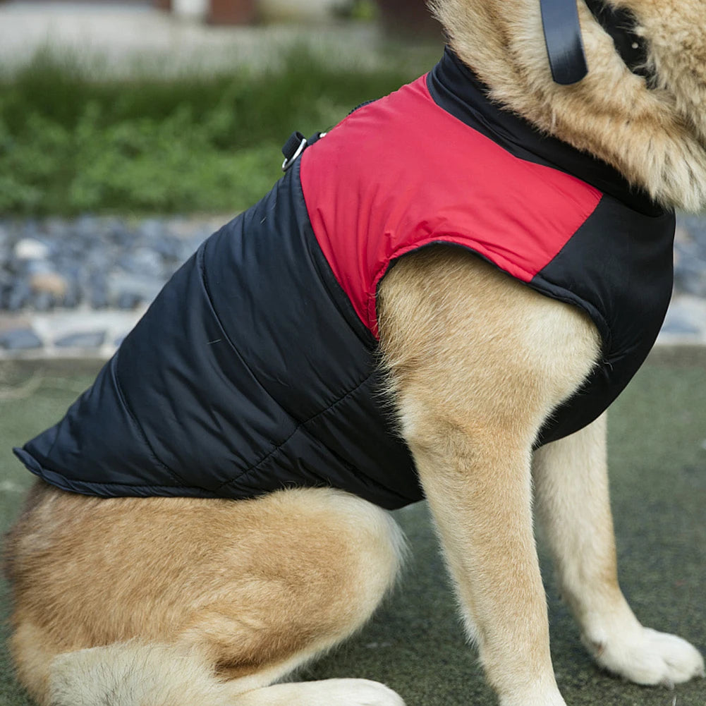 S-5XL Winter Pet Dog Clothes Coats Zipper Warm Waterproof Vest Jackets Apparel Buckle Thick Coat Pet Clothing Dog Accessories