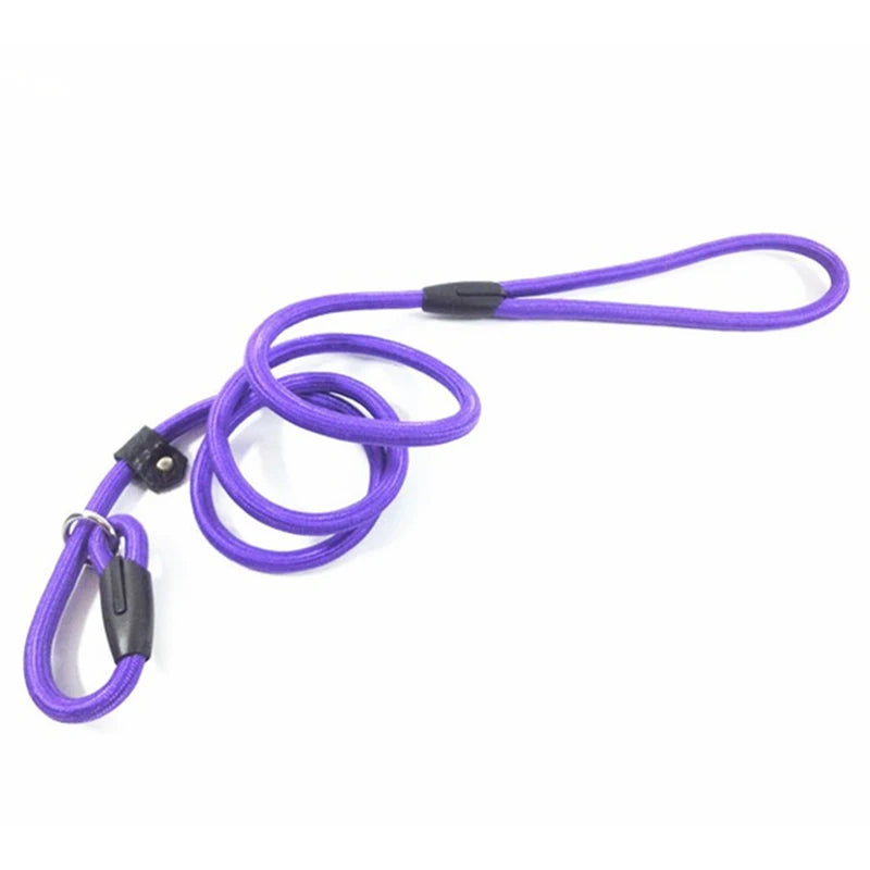 Dog Training Leash Slip Pet Dog Nylon Rope Lead Strap Adjustable Traction Collar For S\M\L\XL