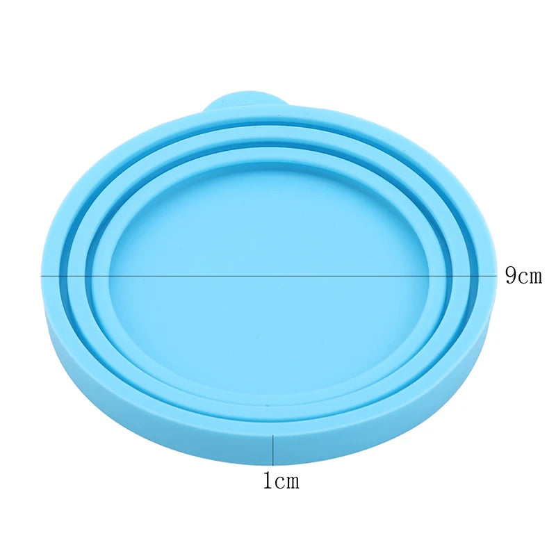 3 In 1 Reusable Pet Food Can Cover Silicone Dogs Cats Storage Tin Cap Lid Seal Cover Pet Supplies Suitable For 65mm 75mm 85mm