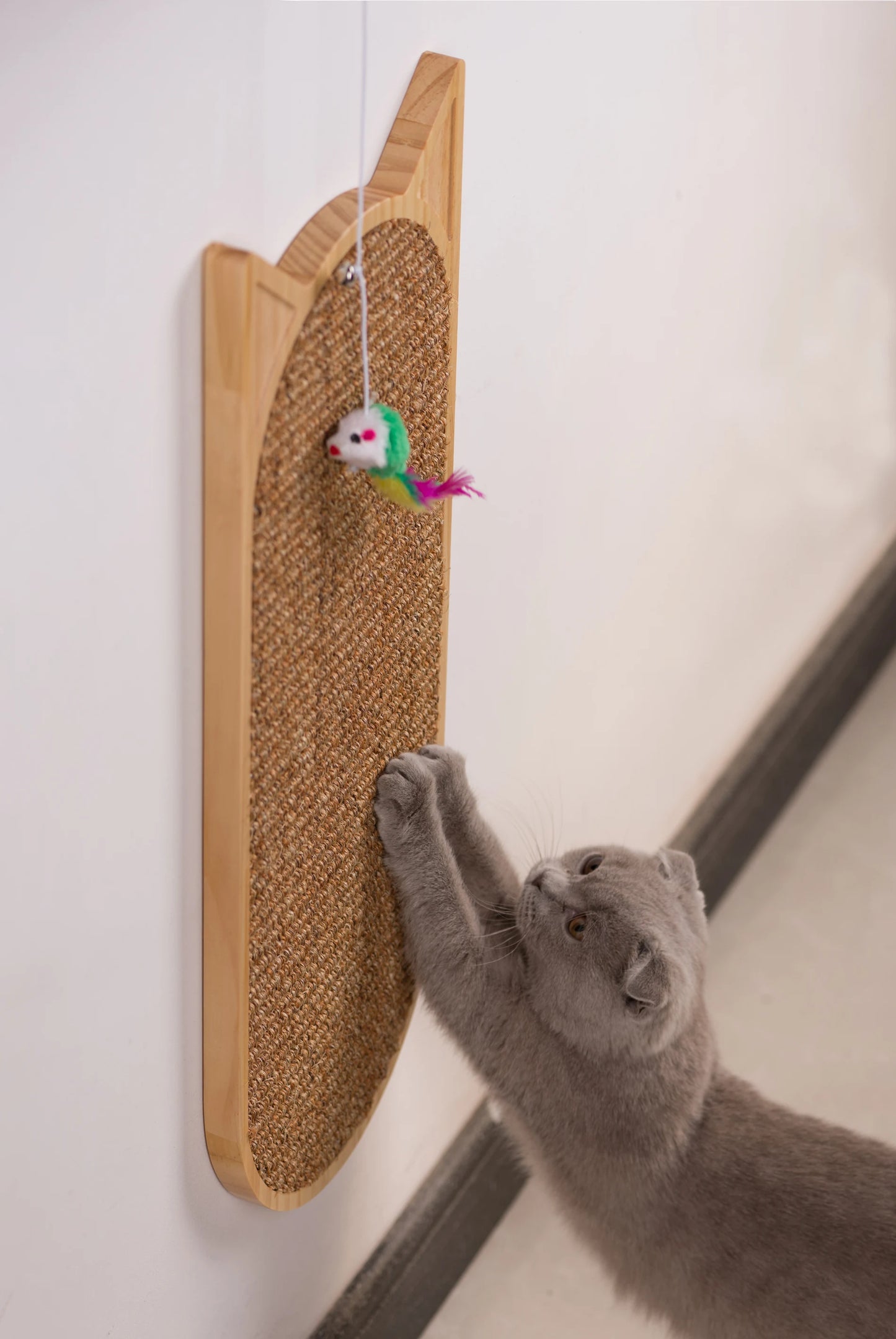 Wall Mounted Cat Scratching Post for Adult Cat Kittens,Sisal Cat Scratching Pad,Scratcher for Kitty Health