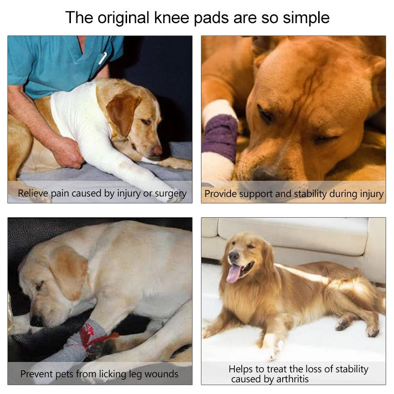 Pet Dog Bandages Dog Injurie Leg Knee Brace Strap Protection for Dogs Joint Bandage Wrap Doggy Medical Supplies Dogs Accessories