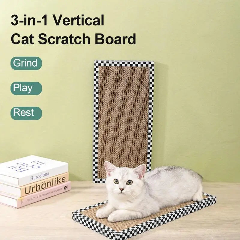 Pet Cat Scratching Board Corrugated Paper Cardboard Pad Grinding Nails Interactive Protecting Furniture Scratcher Pet Supplies