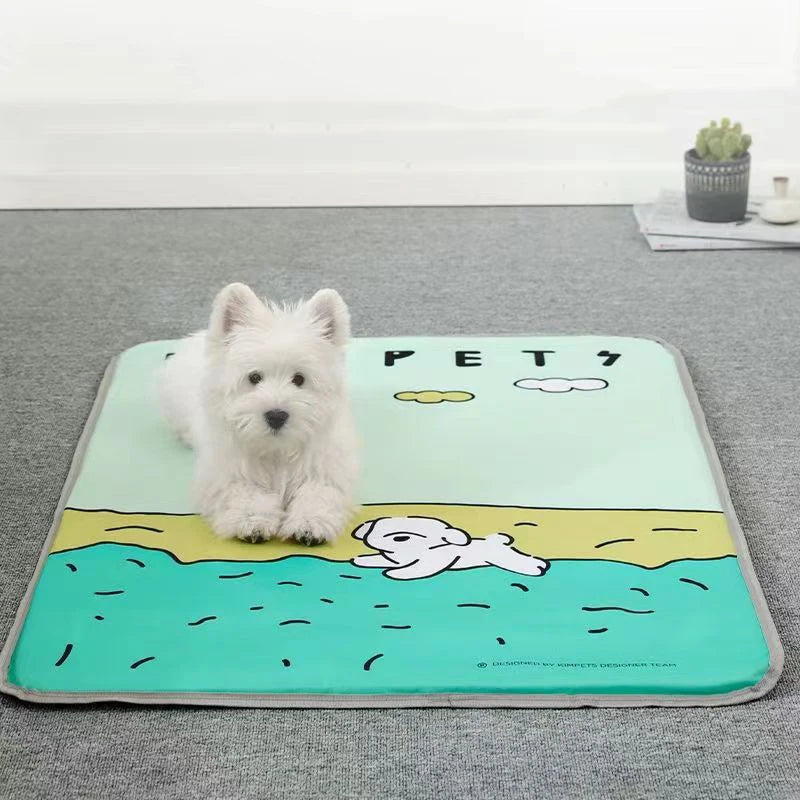 MADDEN Summer Cooling Pet Beds for Dogs Durable Scratch Resistant Waterproof Breathable Cat Mat Pad Sofa Pet Supplies