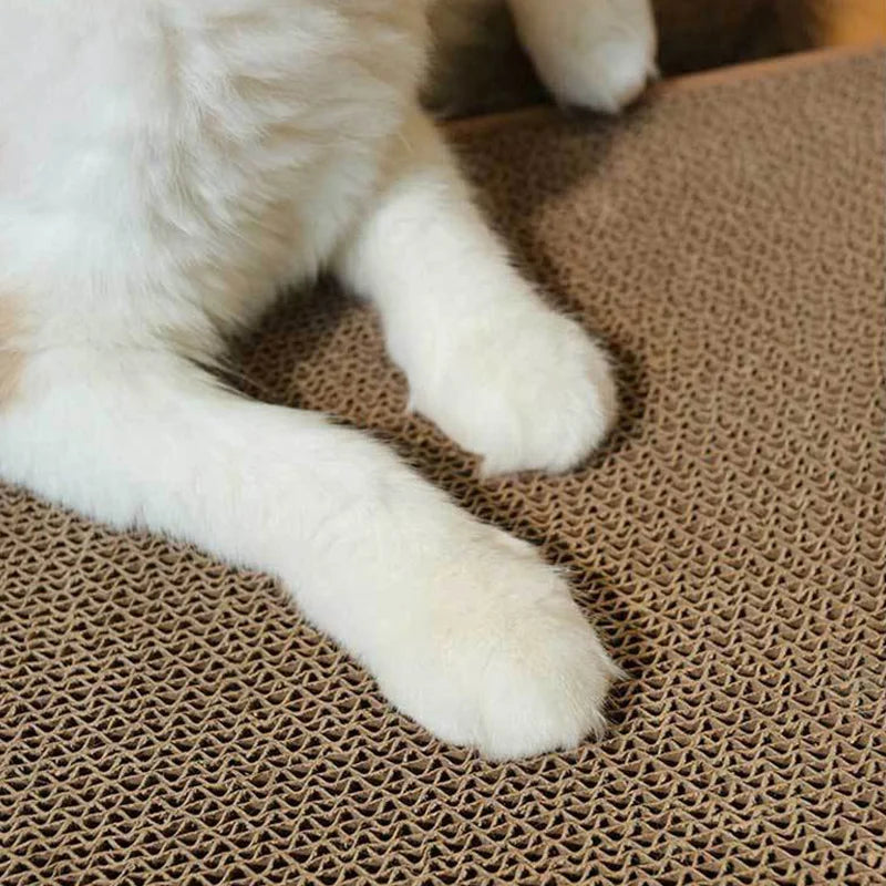 Cat Scratching Board L-shaped Detachable Corrugated Paper Cat Scraper Durable Cat Training Grinding Claw Toy Furniture Protector