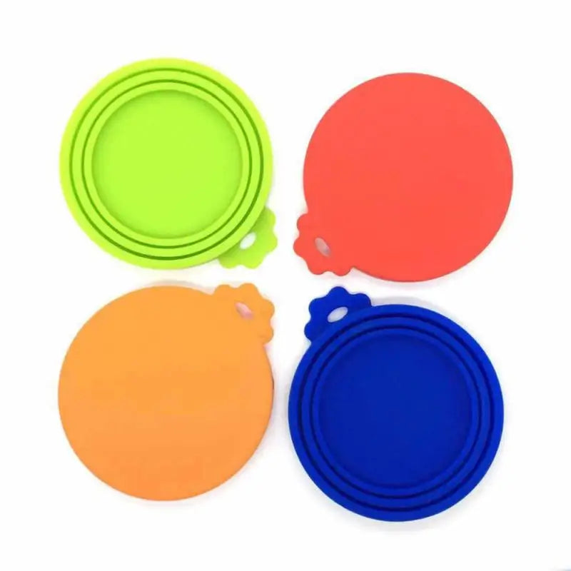 1/2PCS Reusable 3 In 1 Pet Food Can Silicone Cover Dogs Cats Storage Tin Lid Seal Cover Pet Supplies Suitable For 65/75/85mm