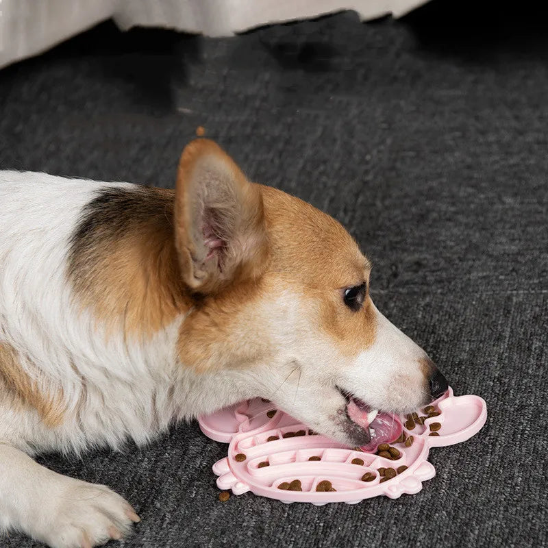 Pet Lick Pad Slower Feeder Pad Cats Dog Licky Mat Feeding Cats Dogs Licking Mat Pet Bathing Distraction Pads Silicone Dispenser