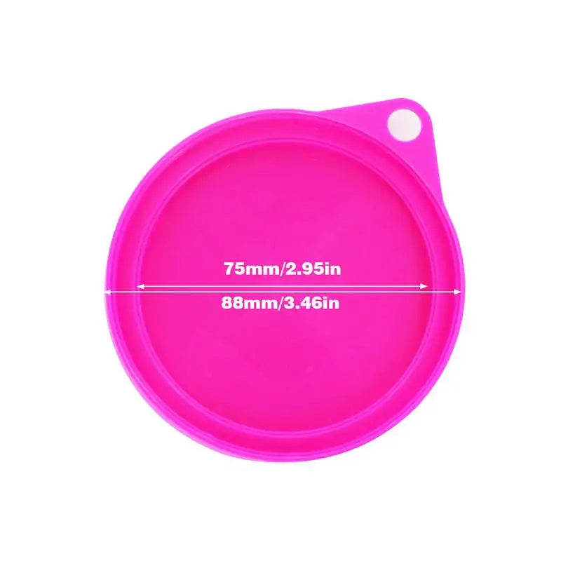 PCS Reusable Pet Food Can Cover Silicone Dogs Cats Storage Tin Cap Lid Seal Cover Pet Supplies Suitable For 75mm 88mm