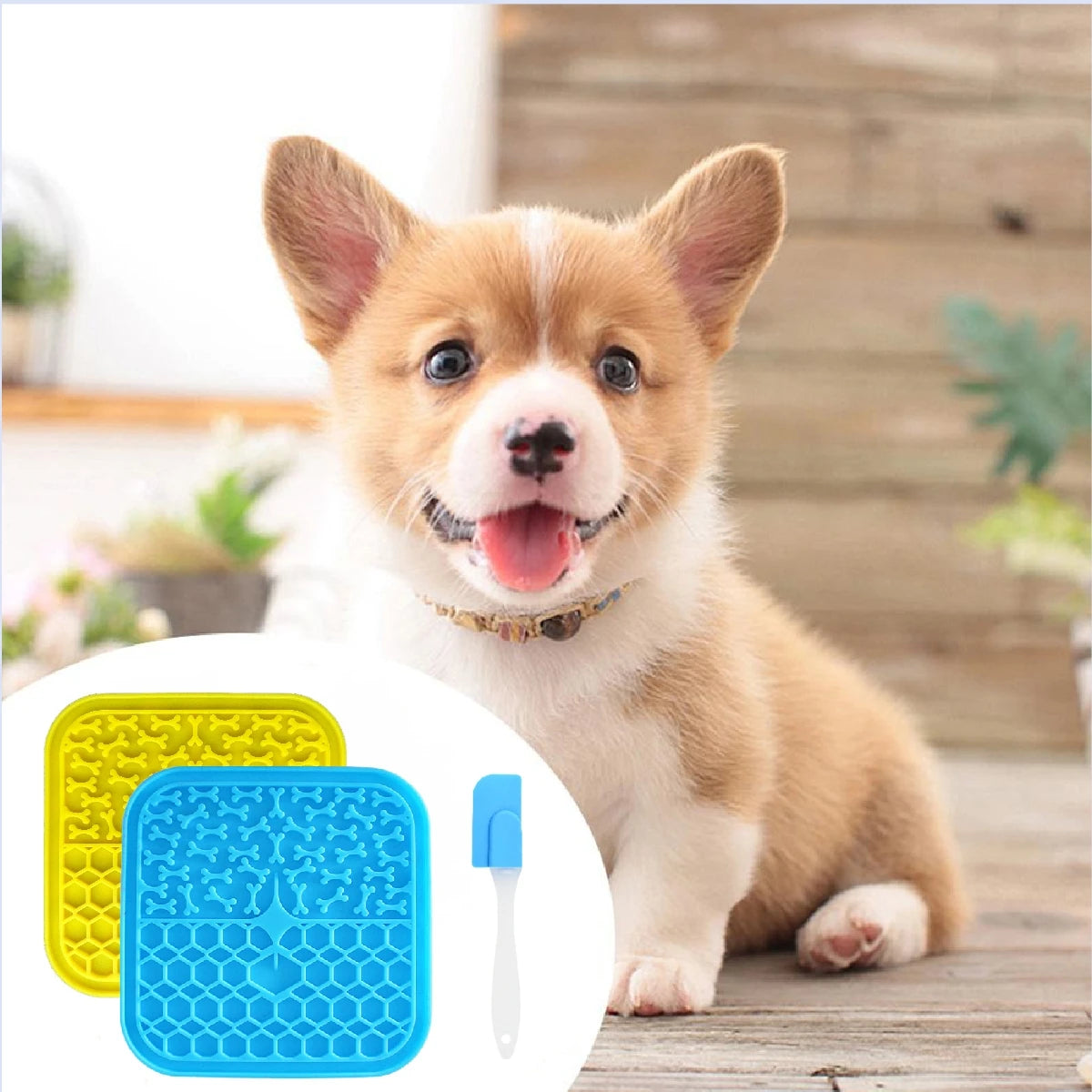 Pet Cat Slow Food Bowl Silicone Licking Pad Training Plate Food Grade Dog Bath Distraction Suction Cup Training Mat Pet Supplies