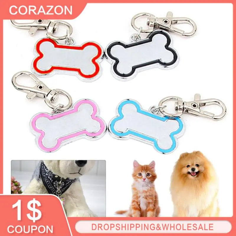 2/1PCS Pet ID Tag for Puppy and Cat Kitten Dogs Collar Accessories Dog Tag Customized Pet Identity Card Pet Supplies