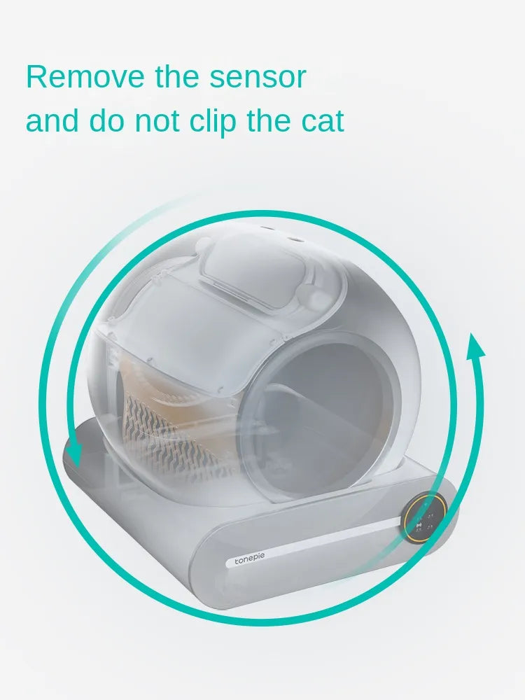 Tonepie Smart Cat Litter Box Automatic Cat Toilet Fully Enclosed Electric Cat Self Cleaning Litter Box Caixa Areia Gato Fechada