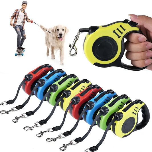 Long Strong Pets Leash For Large Dogs Durable Nylon Retractable Big Dogs Walking Leash Leads Automatic Extending Dogs Leash Rope