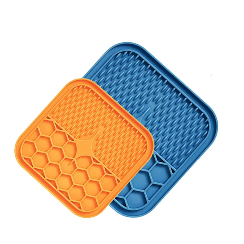 Silicone Licking Pad Pet Dog Lick Pad Bath Slow Eating Licking Feeder Cats Lickmat Feeding Dog Lick Mat Pet Cleaning Supplies