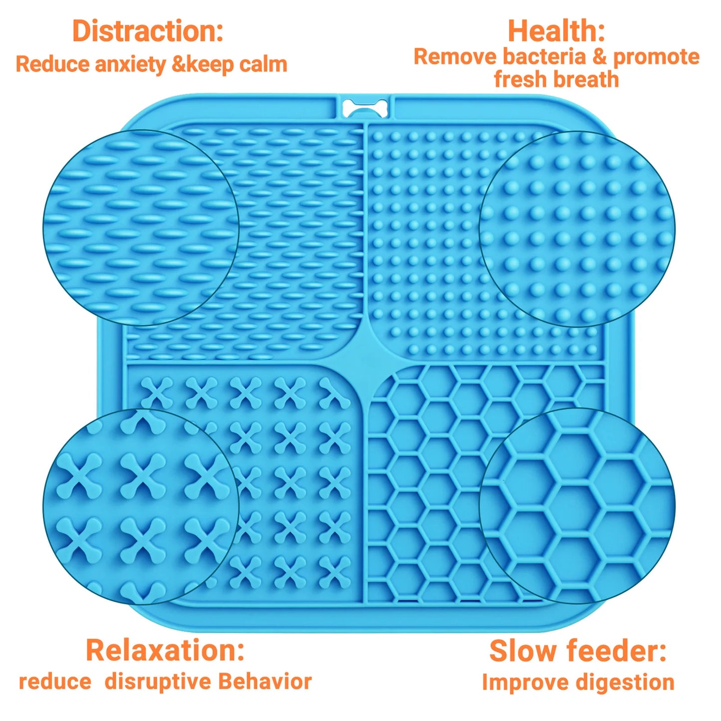 Licking Mats for Dogs and Cats Lick Mats with Suction Cups for Dog Anxiety Relief Cat Peanut Butter Lick Pad Dog Treat Mat