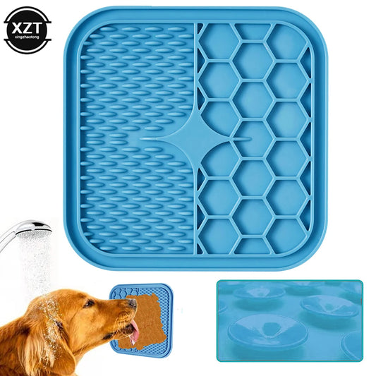 Pet Products Mat For Dogs Cats Slow Food Bowls With Suction Cup Feeding Food Silicone Lick Pad Dog Slow Feeders Treat Dispensing