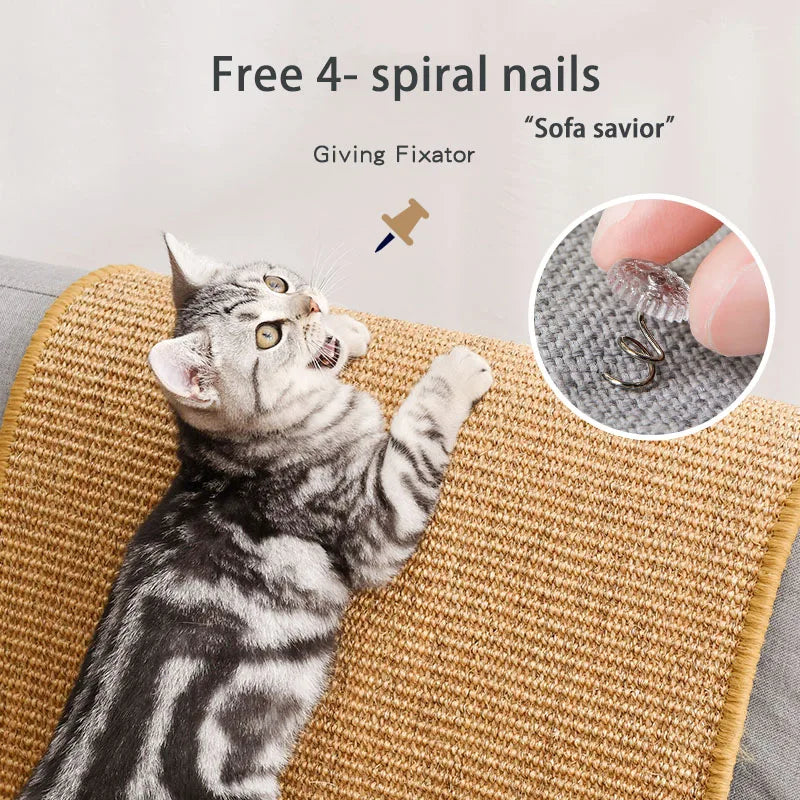 Cat Scratcher Sisal Mat Board Cat Scratch for Sharpen Nails Scraper Cats Tree Cat scratching post Sofa Mats Furniture Protector