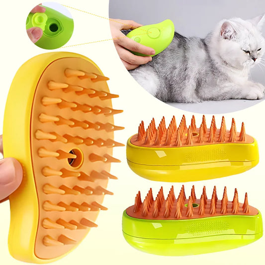 Cat Steam Brush Pet Massage Comb Cat Dog Grooming Comb Electric Spray Water Spray Cats Bath Brush Hair Brushes Grooming Supplies