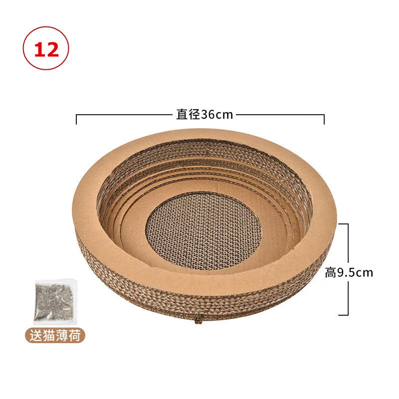 Cat Scratch Board Pad Grinding Nails Interactive Protecting Furniture Cat Toy Corrugated Large Size Catw Scratcher Toy Cardboard