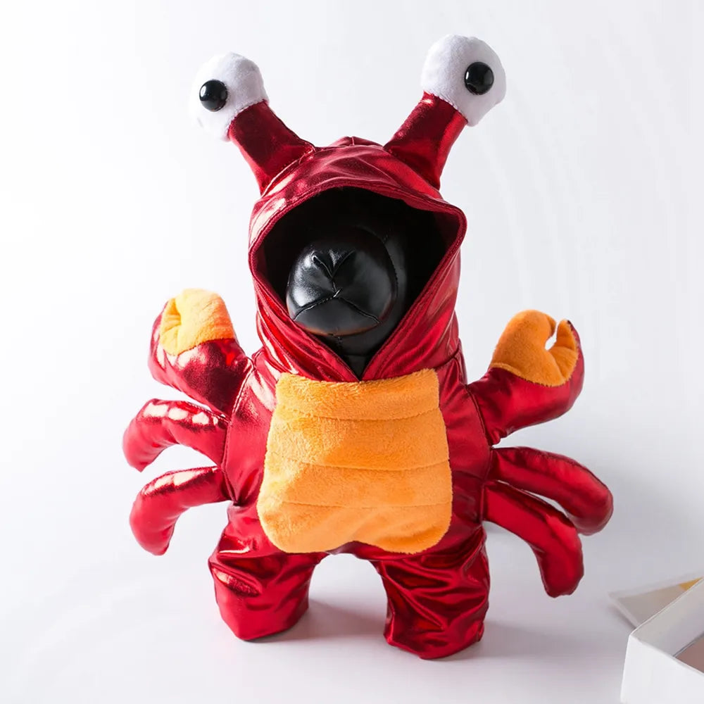 Funny Halloween Pet Dog Costumes Crab Suit Cosplay Clothes For Small Medium Dogs Cats Chihuahua Puppy Pet Dressing Up Clothing