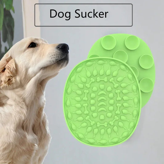 Silicone Dog Lick Mat for Dogs Pet Slow Food Plate Dog Bathing Distraction Silicone Dog Sucker Food Training Pet Feeder Supplies