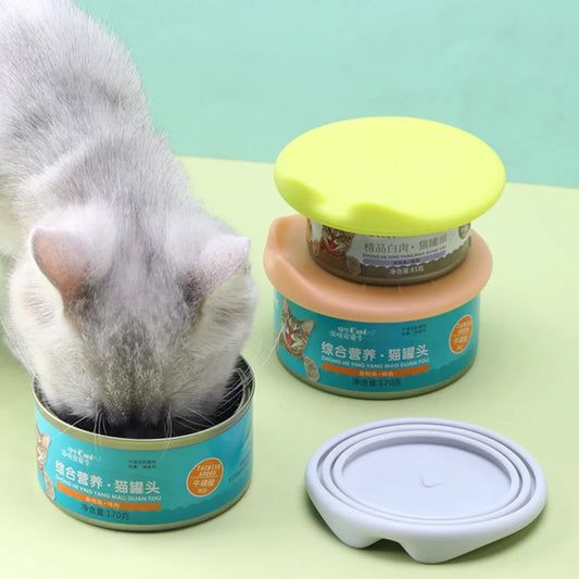 Silicone Canned Lid Sealed Feeders Food Can Lid For Puppy Dog Cat Storage Top Cap Reusable Cover Lid Health Pet Daily Supplies