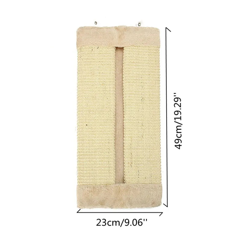 49X23cm Cat Scratches Board Sisal Rope Wear Resistant Wall Corner Climbing Hanging Pad Protective Furniture Sofa Mat Pet Supplie