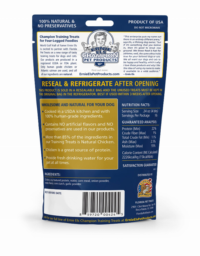 Ernie Els Champion Dog Treats Made from Chicken