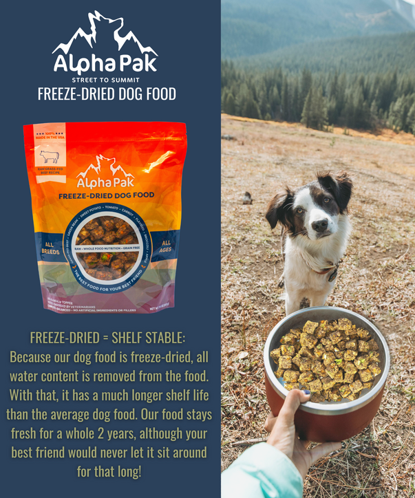 ALPHAPAK RAW FREEZE DRIED DOG FOOD 16 OZ