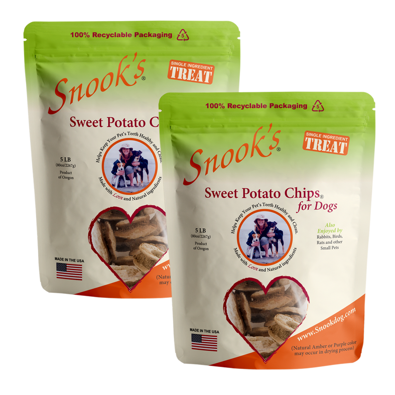 Sweet Potato Dog Chips - Soup bone shaped