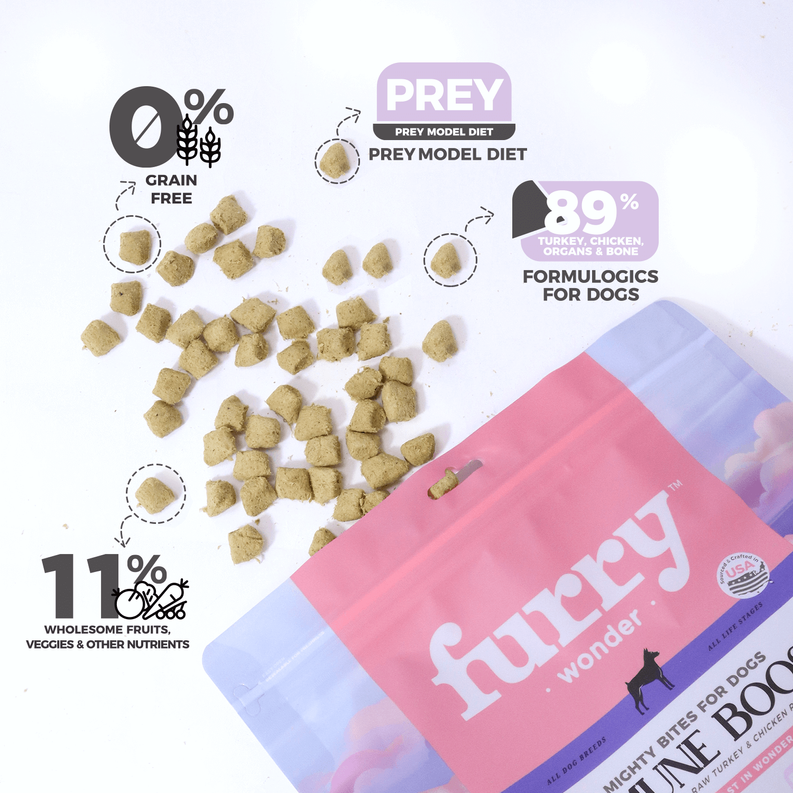 Immune Boost freeze-dried Raw Turkey&Chicken Recipe for Dogs