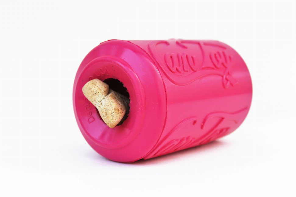 SP Puppy Can Toy Durable Rubber Chew Toy & Treat Dispenser For Teething Pups