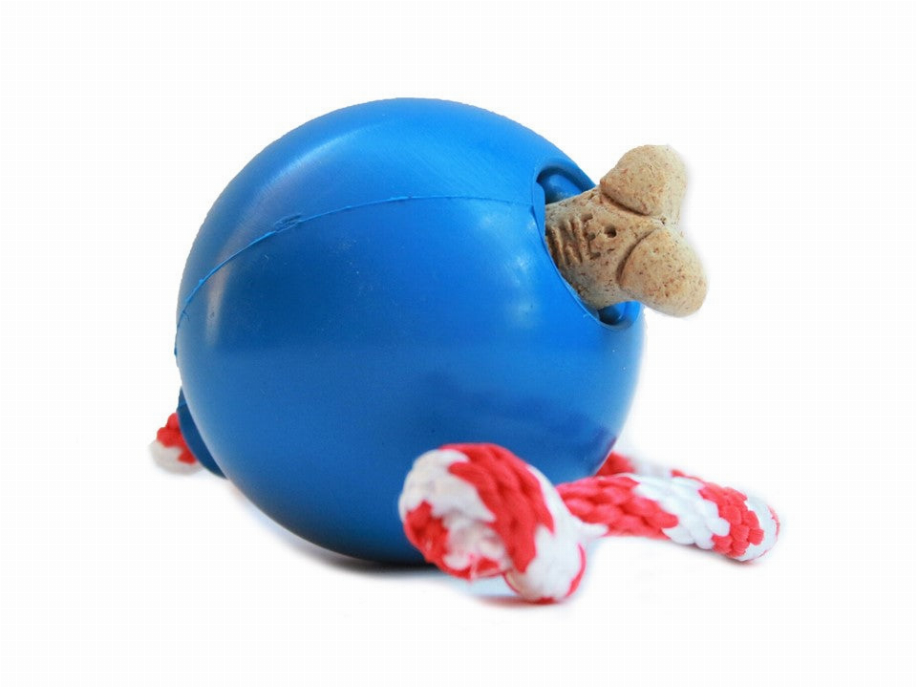USA-K9 Cherry Bomb Durable Rubber Chew Toy, Treat Dispenser, Reward Toy, Tug Toy, and Retrieving Toy