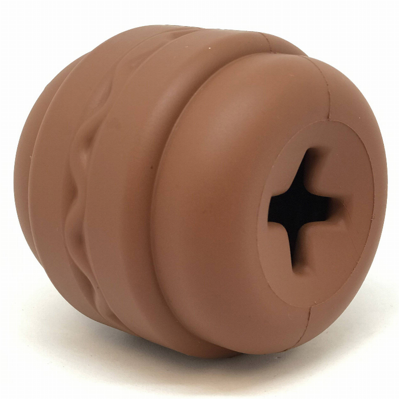 SP Hamburger Durable Rubber Chew Toy & Treat Dispenser